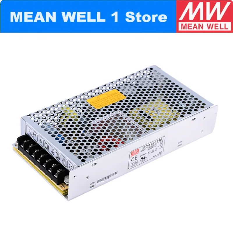 Priemerná studňa RD-125B 133,4 W Duálny výstupný prepínací zdroj RD-125 5V/4,6A 24V/4.6A