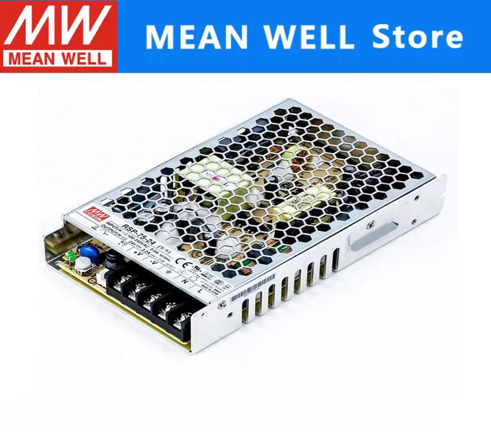 Priemerná studňa RSP-75-5 75W Jeden výstup s funkciou PFC RSP-75 5V 15A