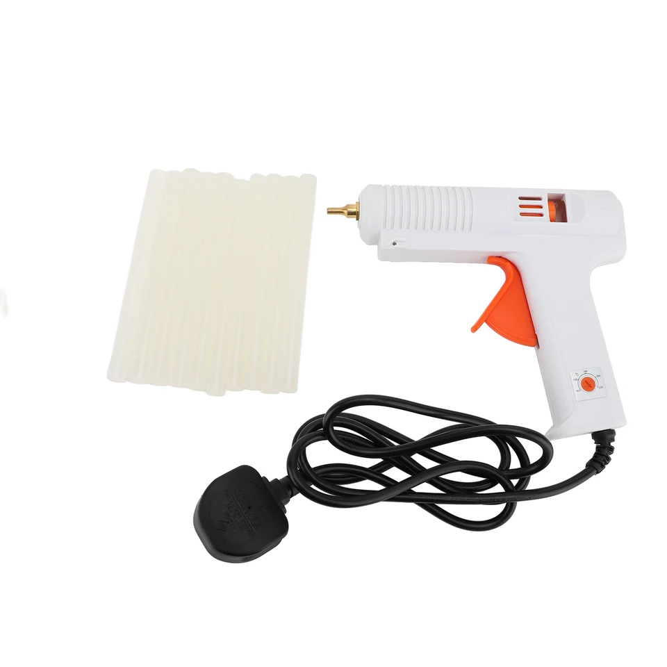 Priemyselná pištoľ pre remeselnú pištoľ Priemyselné horúce lepidlo nastaviteľná teplota 120 W horúca lepidlo s 11 mm lepiacimi tyčinkami 11 mm lepiacou paličkou pištoľ