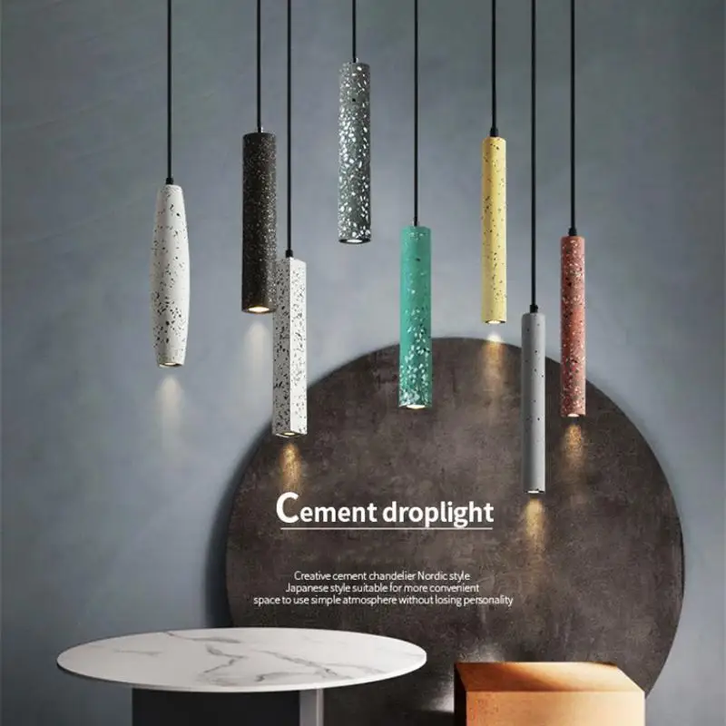 Priemyselný štýl prívesok svetlo vnútorné LED vodné kamene lustre dlhé kvapka