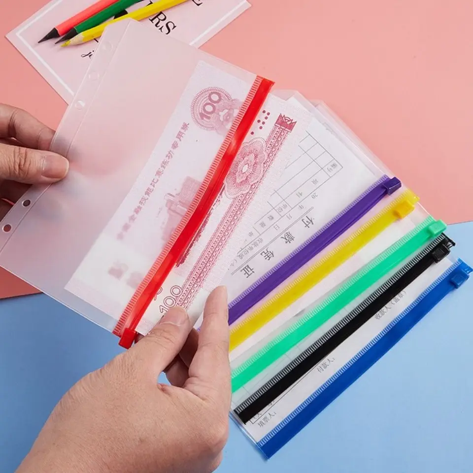 Priesvitné 6-jamkové účty Finks Faktúry za notebook Binder Petouch A5/A6 Binder vreckety