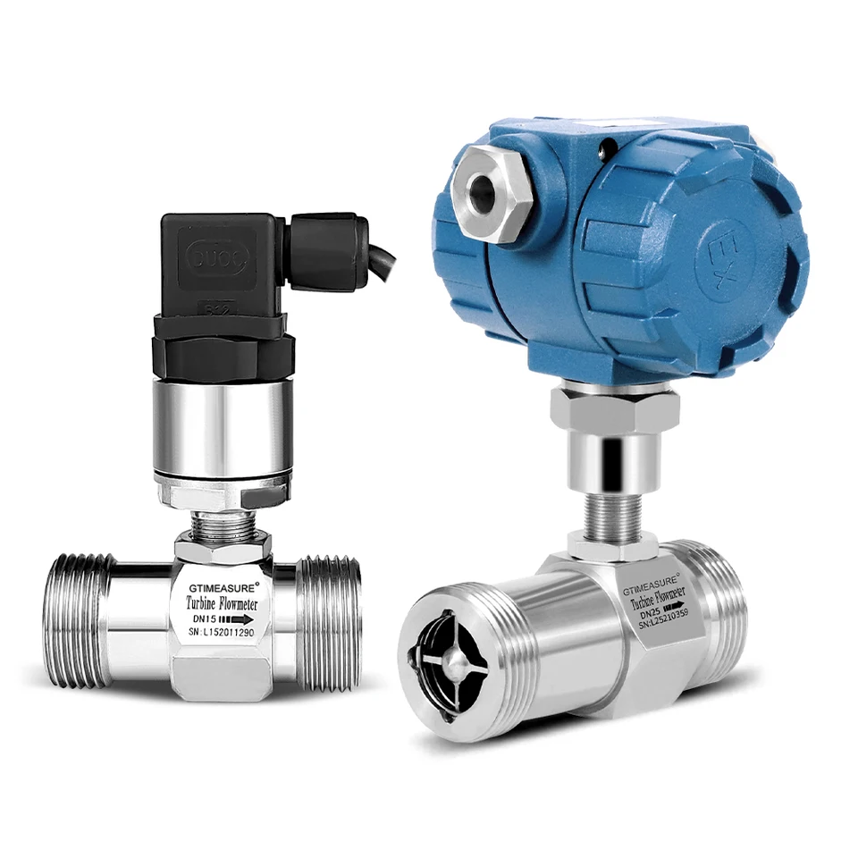 Prietok merač turbíny ± 0,5% voda PLC Flowmeter Fuel Palivový benzín benzínový benzínový olej 1 palcový senzor DN25 Dôkaz výbuchu