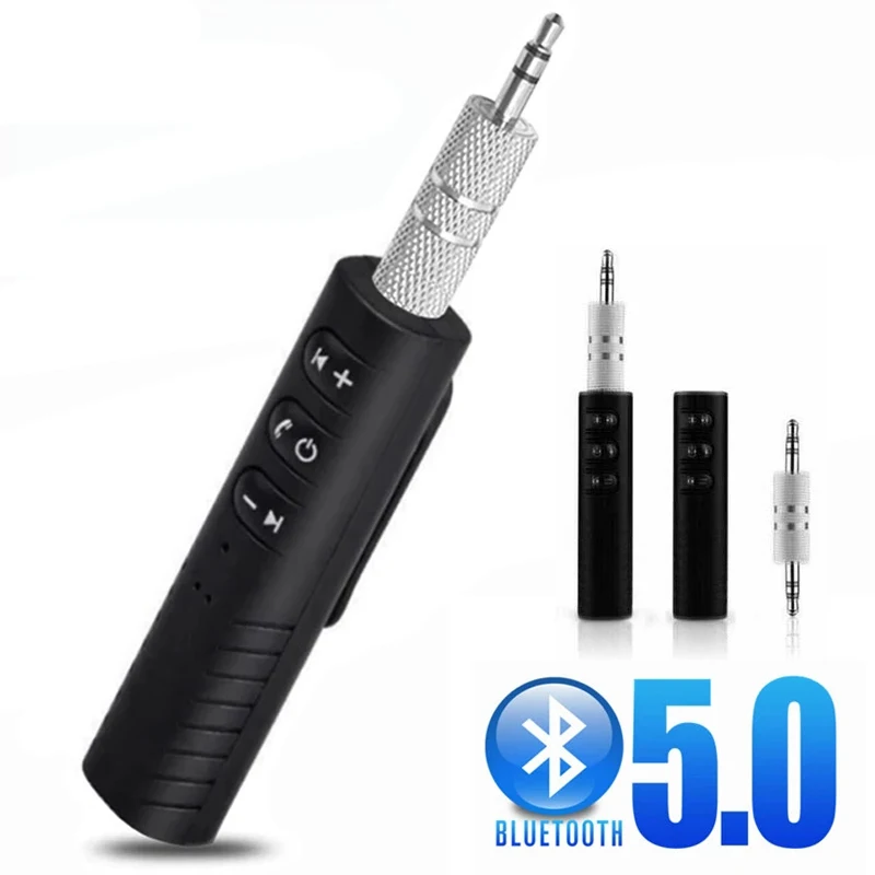 Prijímač automobilu Bluetooth Wireless Bluetooth 5.0 Prijímač adaptér 3,5 mm konektor pre hudbu automobilu AUX AUX A2DP slúchadlá Handsfree Hovor