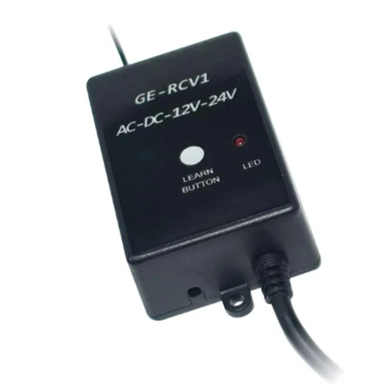 Prijímač GE-RCV1 433,92 MHz DC/AC 12V/24V pre garážové dvere diaľkového ovládača a pevný kód Externé prijímače