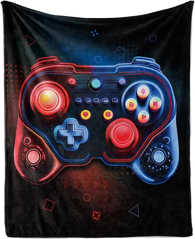 Prikrývky na hry pre chlapcov, Soft Fleece Flanel Gaming Deak pre dospievajúci