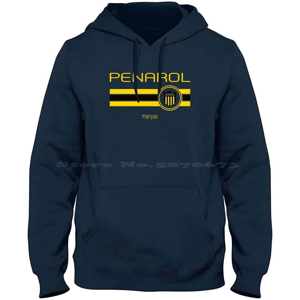 Primera divízia-PE? AROL (Home Black) 100% Pure Cotton Hoodie Tshirt Football Primera Division Penarol Club Pe? AROL Manyas