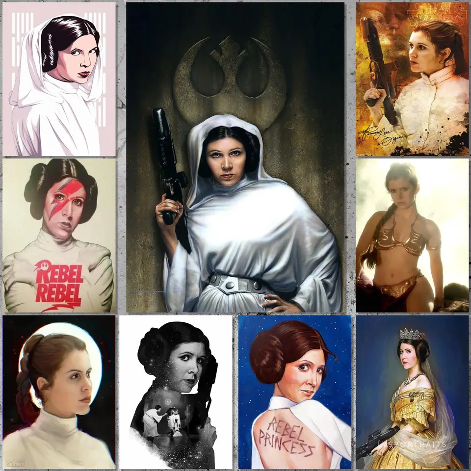Princezná Leia plagát Canvas Art Plagát a nástenné umenie Picture tlač moderná rodinná spálňa dekorácie plagáty