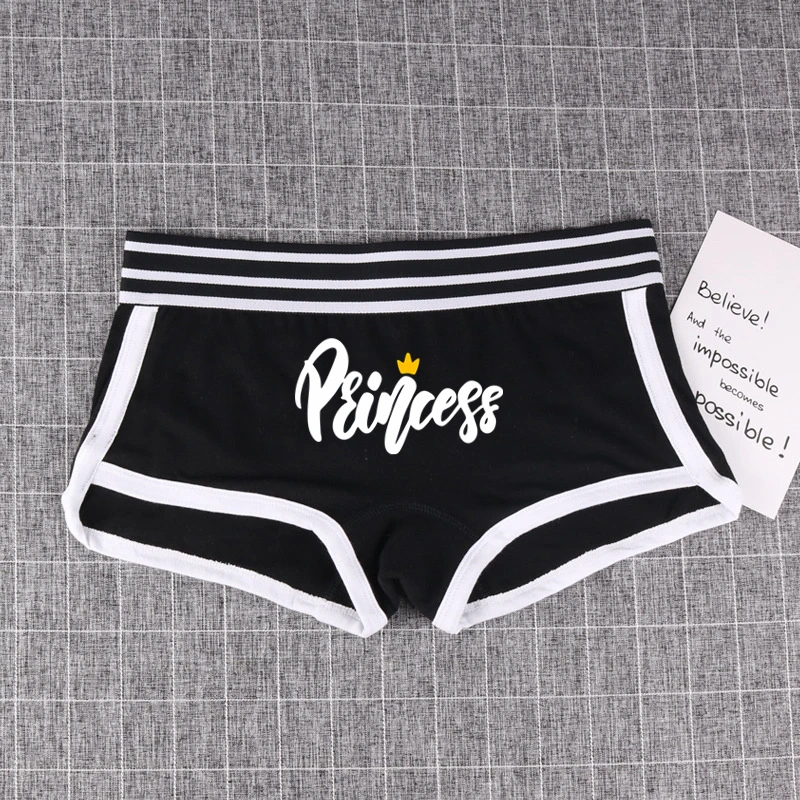 Princezná texty bavlnené chlapca šortky manželka Darček spodná bielizeň pre ženy nové ženy boxerky šortky dievčenské nohavičky Priedušné dámske intimáty