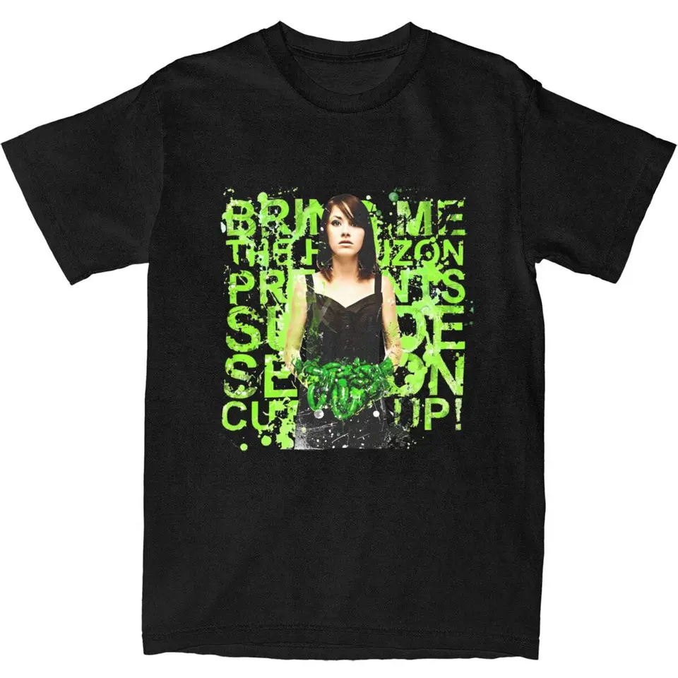 Prineste Me the Horizons T tričko Rock Music Album Tričká krátke rukávy Streetwear Tops Beach Cotton Plus veľkosti 5xl oblečenie