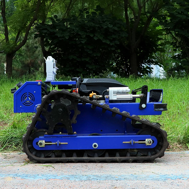 Prispôsobená aktualizovaná verzia TZ550 Diaľkové ovládanie trávnikovej propagácie Rýchle objednávky Farma použitá Mini Lawn Cower High Performance