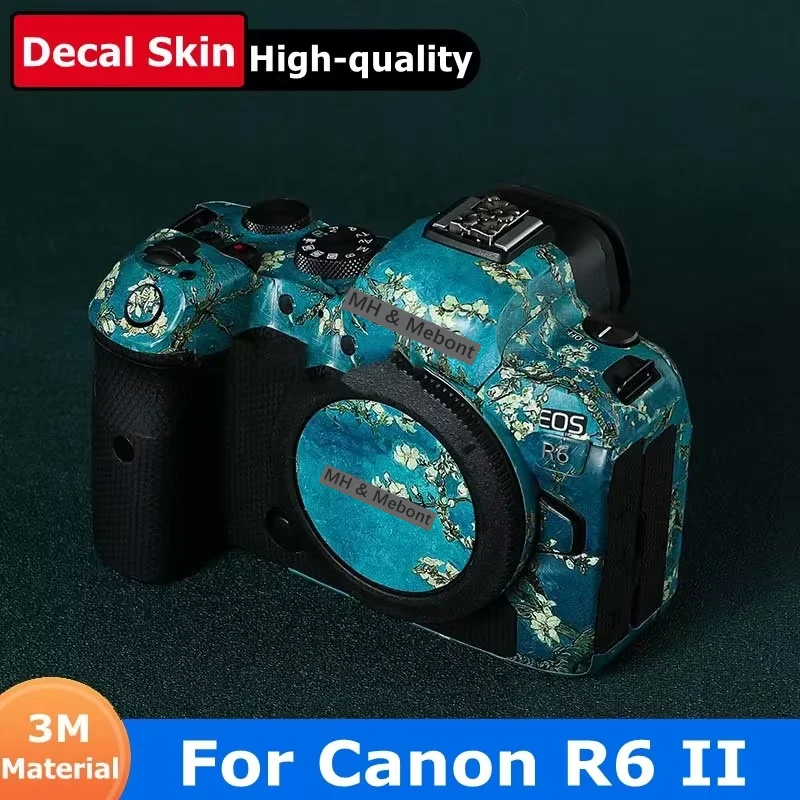 Prispôsobená nálepka pre Canon R6II R62 R6M2 Nálepky na nálepku Coin Camera Vinyl Wrap Film Coat EOS R6 Mark II 2 M2 Markii Mark2