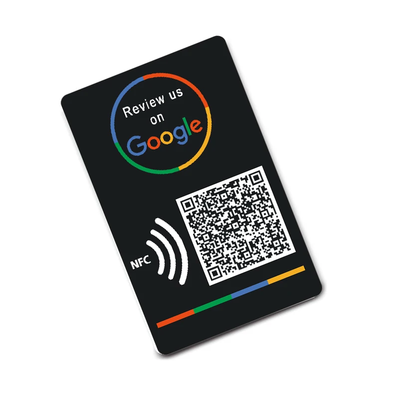 Prispôsobená tlač NFC a QR kódov Vesionálne karty Google Review Card Zvýšite vaše recenzie Universal NFC karty
