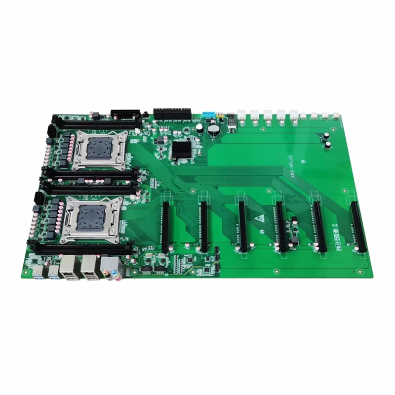 Prispôsobená vysoko kvalitná základná doska X99-6Plus Základná doska DDR4 8GB 6GPU Mainboard Graphics Card 8*SATA E5-2678V3