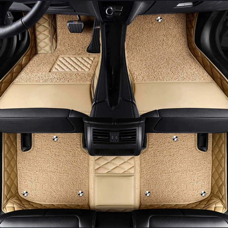 Prispôsobené dvojvrstvové podlahové podlahy pre Hyundai Genesis G80 2020-2023 GV60 GV80 Genesis Coupe 2009-2016 Interiérové ​​príslušenstvo