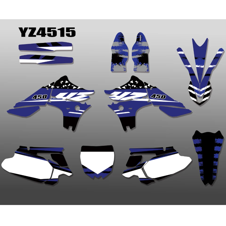 Prispôsobené motocykle YZ 450F grafické nálepky nálepky Decos Kit pre Yamaha YZF450 YZ450F 2010 2012 2012 2013 2013 YZF 450 450YZF