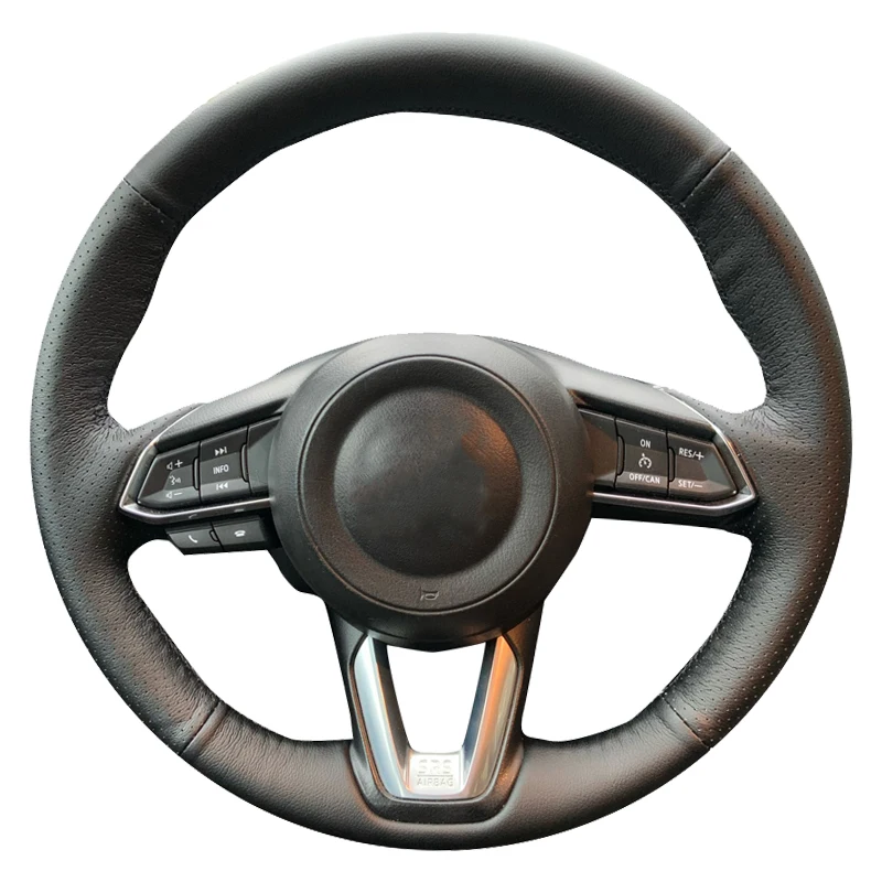 Prispôsobené opletenie pre volant CAR pre Mazda 3 AXELA 2017-2018 Mazda 6 Atenza CX-3 CX-5 CX-9