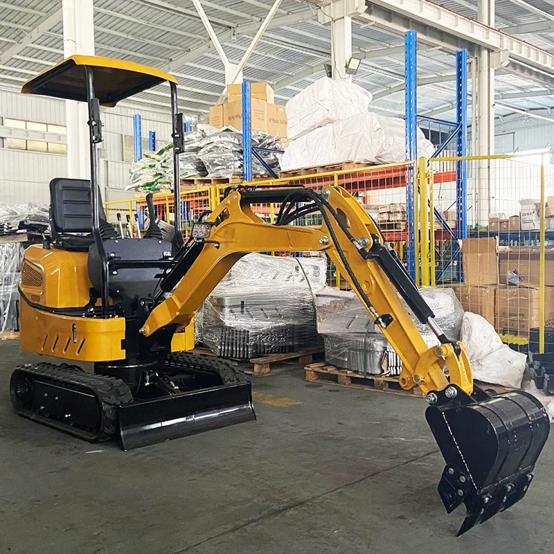 Prispôsobené rýchle doručenie Multifunkčný mini rýpadlo 1,2 ton Kubota Motor Digger Digger Small Crawler Farm Rýpače 1 ton 3 ton
