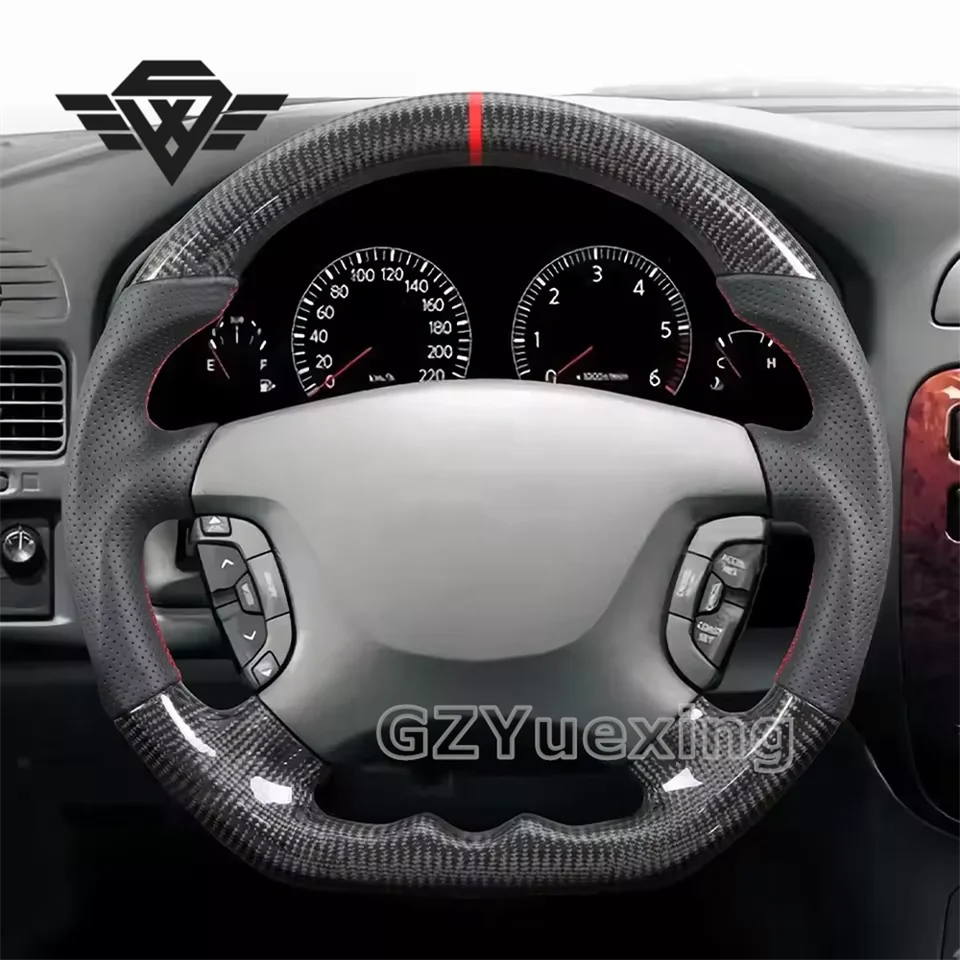Prispôsobené športy 100% čisté uhlíkové vlákno pre Nissan Patrol Y61 Safari Car Carbon Fiber Skeleton volant