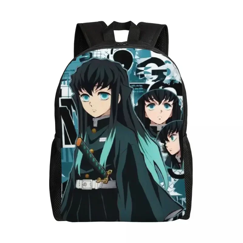Prispôsobený démon Slayer Muichiro Tokito Plagát batoh Kimetsu no Yaiba School College Travel Bags Bookbag Fits 15 Incwtree222
