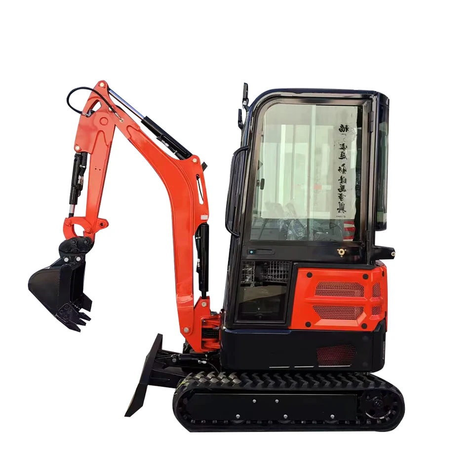 Prispôsobený motor EPA 1,8ton Mini rýpadlo 1,5 ton Farm Použite 1 ton 2T 3T Mini Excavator na predaj