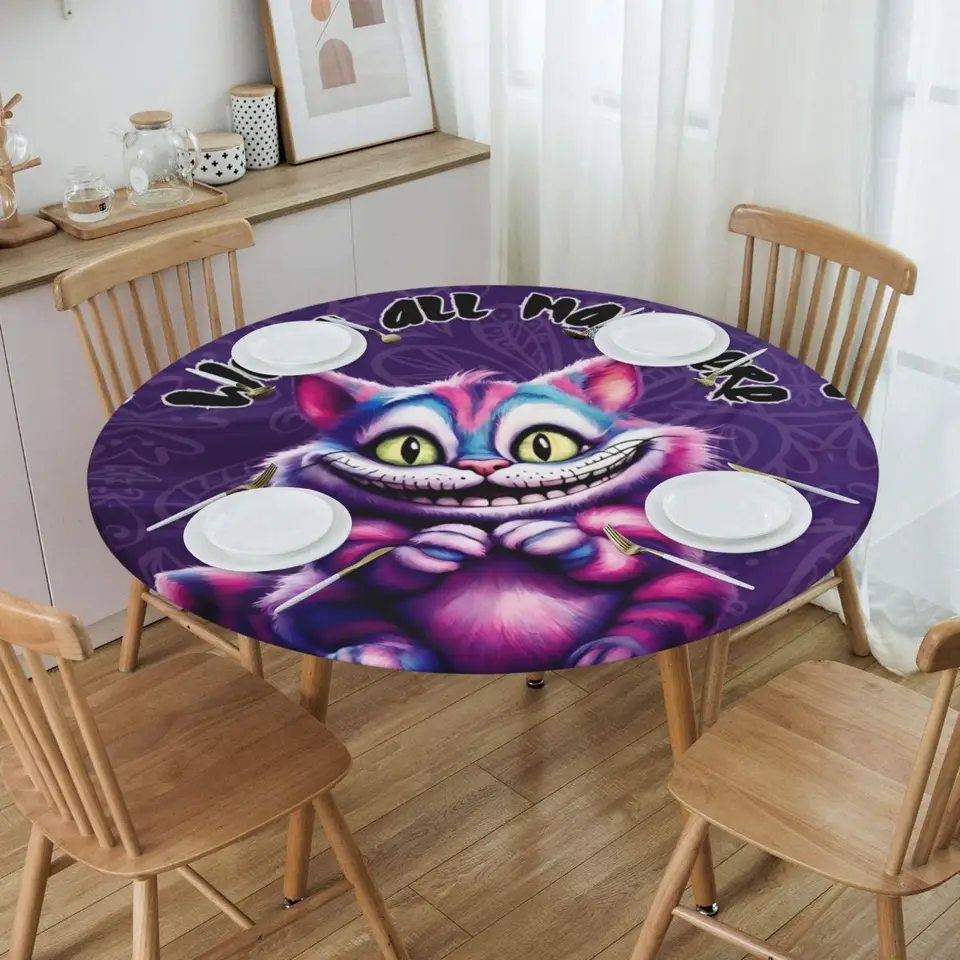 Prispôsobený okrúhly Disney Funny Cheshires Cat Cat Castleth Fit 45 