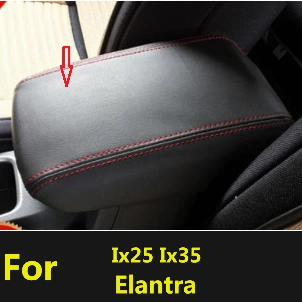 Prispôsobený pokrývka lakťovej opierky na mieru mikrovlákna pre Hyundai IX35 2010-2015 pre Hyundai Elantra 2010-2019 Interiér automobilu