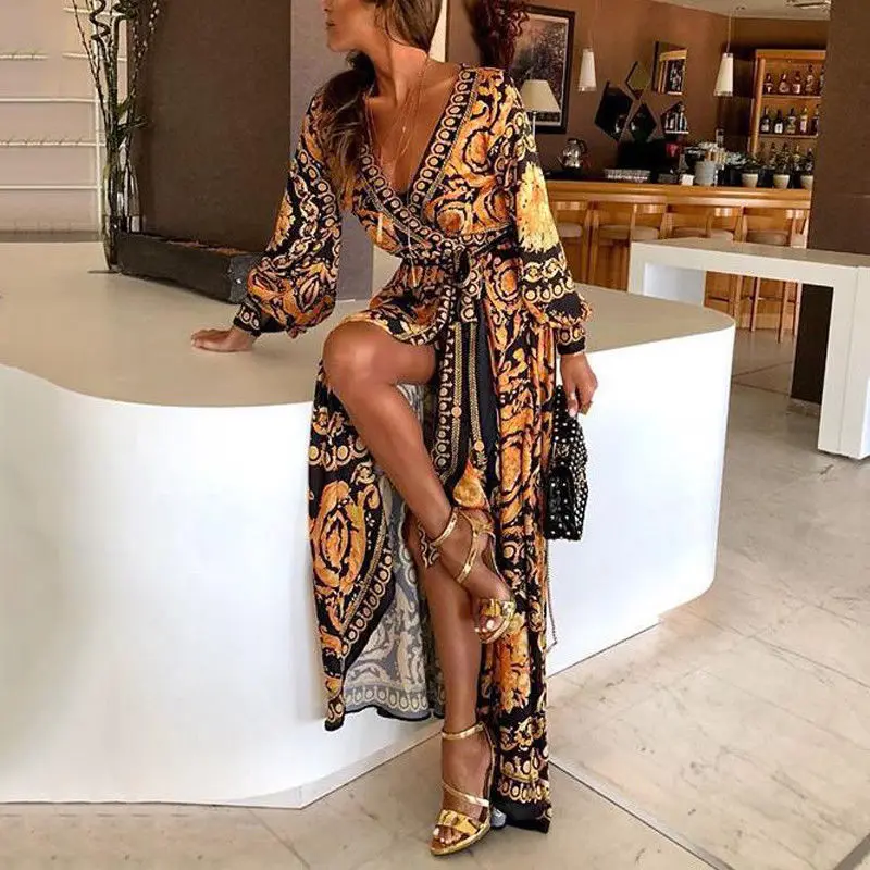 Prispôsobiteľné šaty módne elegantné ženy Sexy loď krk trblietky hlboko v krk na krk na večierky Formálne dlhé šaty sexy klubové oblečenie