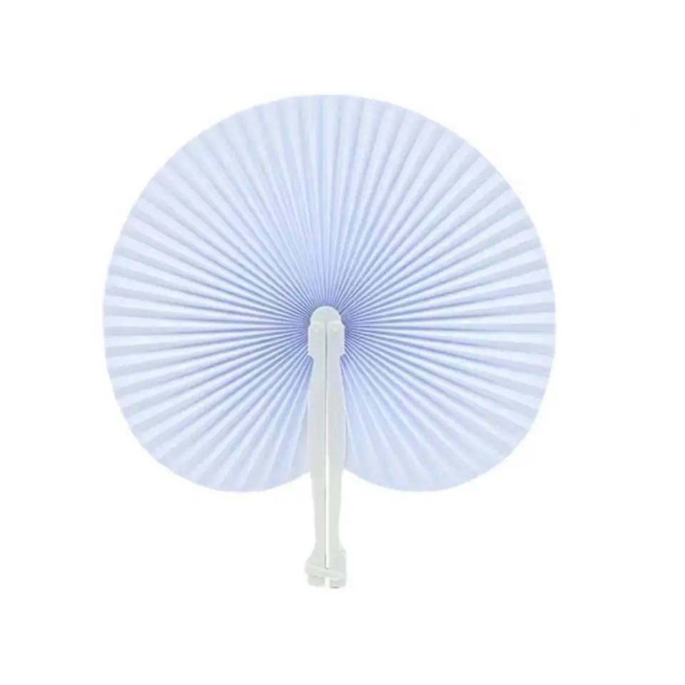 Prispôsobiteľný papierový ventilátor Prispôsobený papierový ventilátor Sada 5 fanúšikov Love Heart Skladacie fanúšikov
