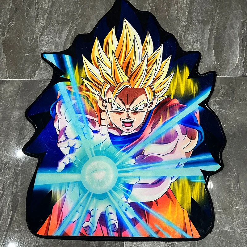 Prispôsobiť anime Dragon Ball Goku Super 2 Super 3 Nepravidelný dizajn dekoratívna rohož non-šmykľavka dekorácie kobercov pre obývaciu izbu automobilov