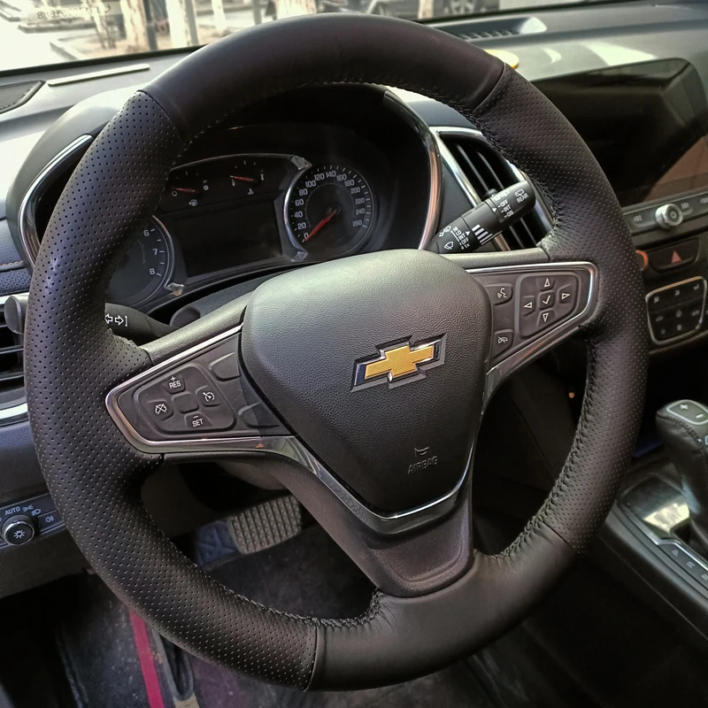 Prispôsobiť DIY mikrovláknové kožené vozidlo na volant pre volant pre Chevrolet Malibu XL 2016-2019 Equinox 2017 Opel Ampera -e 2019