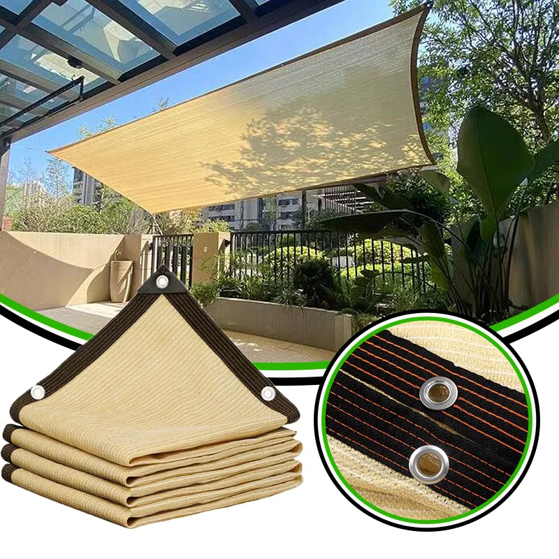 Prispôsobiť veľkosť 85% tieňovanie anti-UV priedušné HDPE Sun Shade Net altánok Canopy Markopy Balkony Balkón bezpečnosť súkromie Screen Garden Fenc