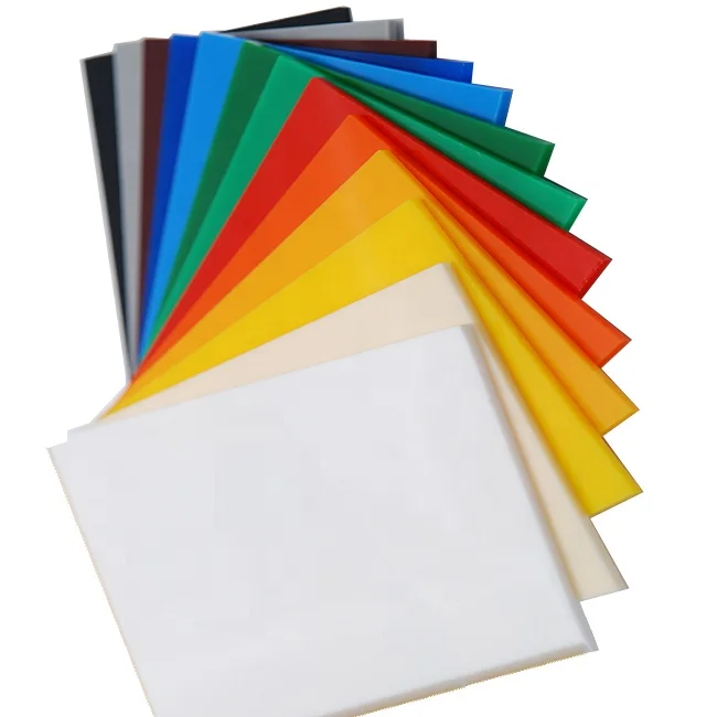 Prispôsobiť veľkosť dostupná akrylová plech Farebné Opacitas Cast Plastic Plexi Perspex sklenená doska pre značky, zobrazovací projekt, remeslá
