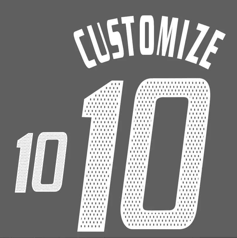 Prispôsobte 03-04 2002 Čistá farba špičkovej kvality názvov názvov železo na futbalovom názve Set Patch Patch Top Kvalita
