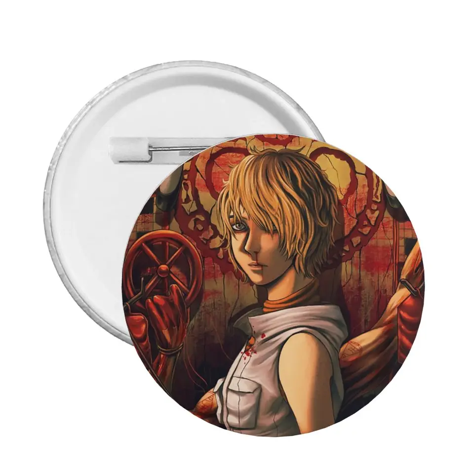 Prispôsobte si tiché kopanie Button Pin pre oblečenie a túlavé detské odznaky Brošní darček Pinback