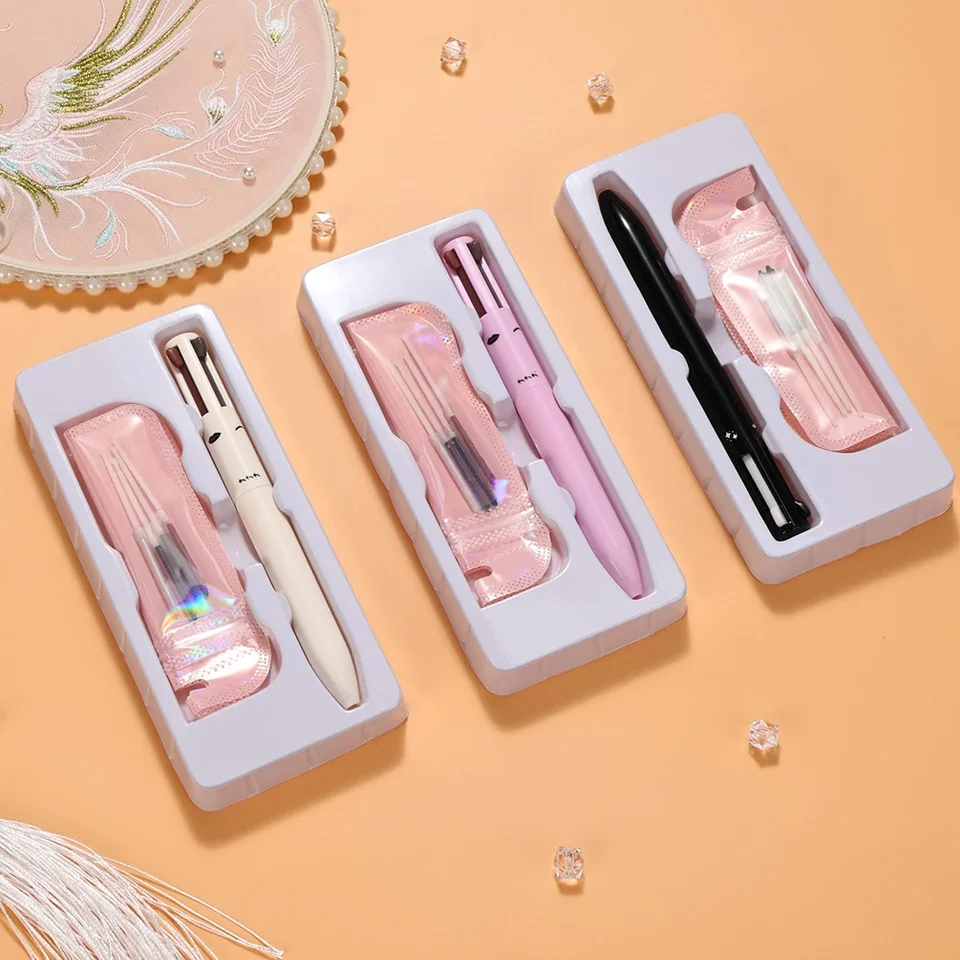 Private Label 4 In 1 Makeup Pen Custom Logo Log Log Of Liver Zvýšené očné linky Oberáre ceruzka Smladký poter nepriestrelný make -up veľkoobchod