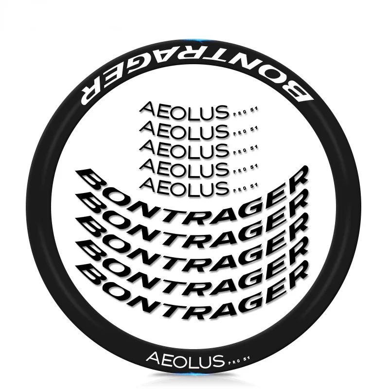 Pro 51 TLR Disc Brake Brake Wheelset Stickers Road Bike Retrage Sticker Bicycle Rim Rim Cyklistické príslušenstvo Dekoratívne