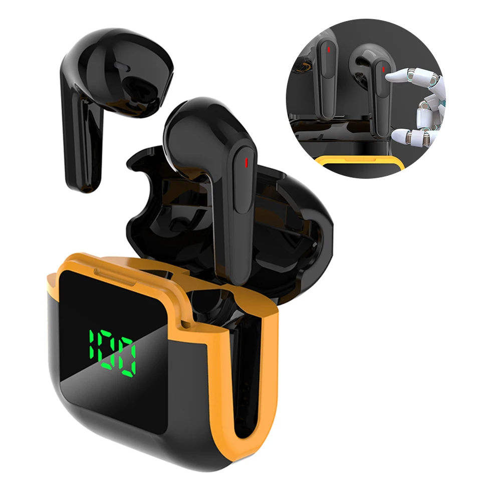 Pro 90 Tws slúchadlá digitálny displej Bluetooth kompatibilné slúchadlá hluku veľké
