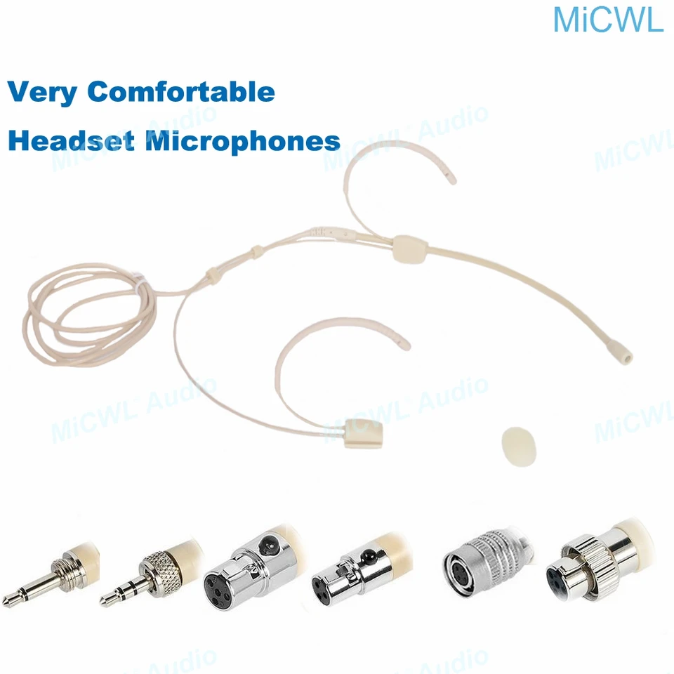 Pro Head Band Hlava na nosenie mikrofónu náhlavnej súpravy pre Sennheiser Shure AKG MIPRO AUDIO Technica 4pin 3pin MINI TA4F 3,5 mm zámok
