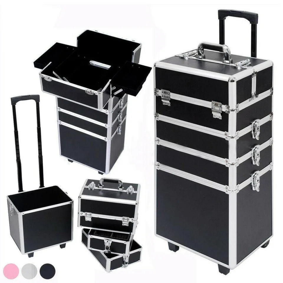 Pro hliník Rolling make -up šperky puzdro Salon kozmetický organizátor Trolley Spojené štáty americké