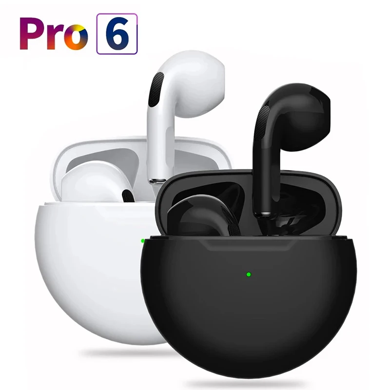 # Pro6 Wireless Bluetooth slúchadlá Tws Mini Leset s nabíjacími puzdrami vodotesné slúchadlá