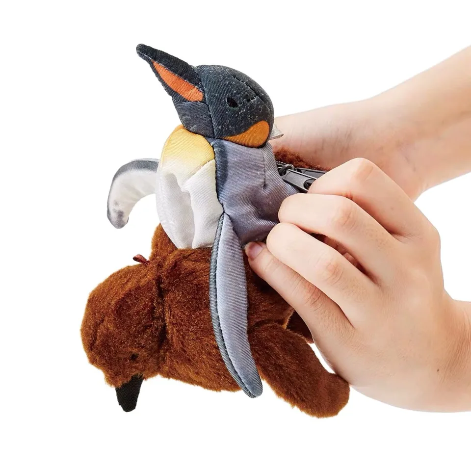 Proces narodenia tučniakov otočený Penguin plyšový plyšový hračku kognícia Transformácia Transformácia Penguin Doll Morine Animal