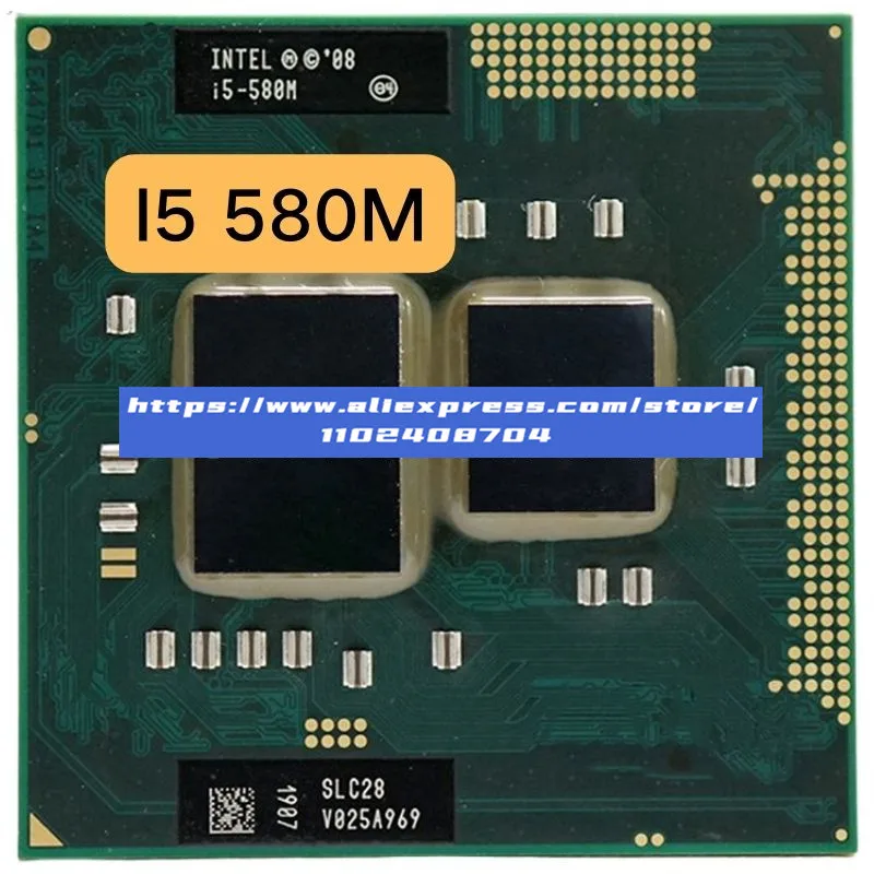 Procesor Intel Core i5-580M (vyrovnávacia pamäť 3M, 2,66 GHz ~ 3,33 GHz, I5 580M, SLC28) PGA988 NAPOJECKÝ KOMPATIBAL s HM55 PM55 HM57 QM57