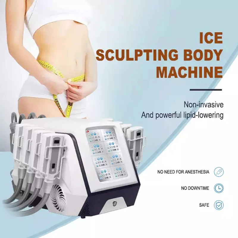 Profesionálna kryoterapia Strata hmotnosti Cellulitída Demontáž Cryolipolisis Body Slimming Cryolipolysis 360 Cryo Stroj s 8 doskou
