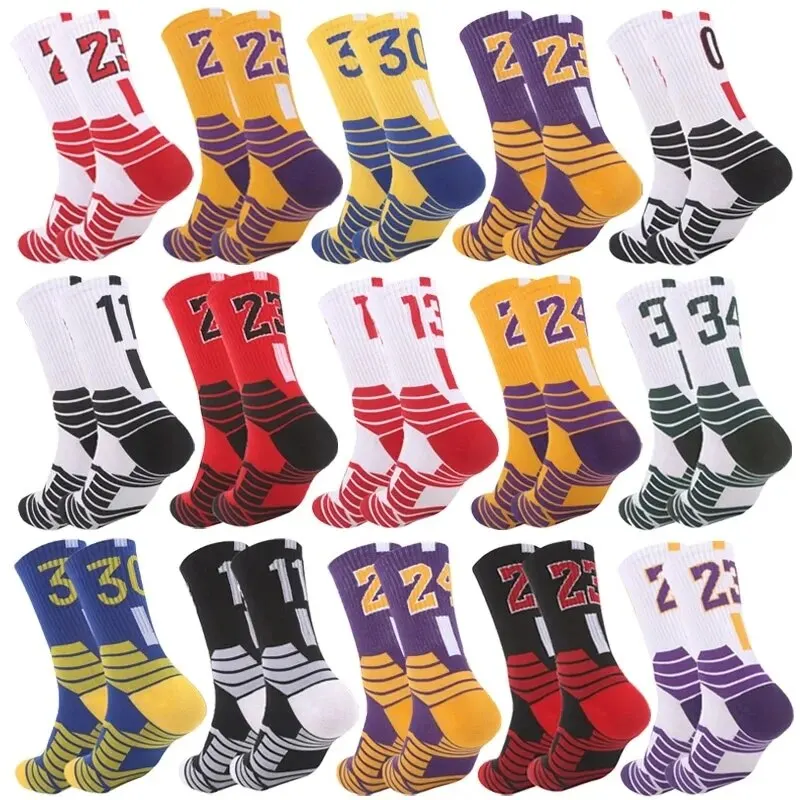 Profesionálne basketbalové ponožky Muži Zhustené deťom v polovici liatska protiškriatok High-Calf Utery Bottom Športové ponožky polypropylénovej tkaniny
