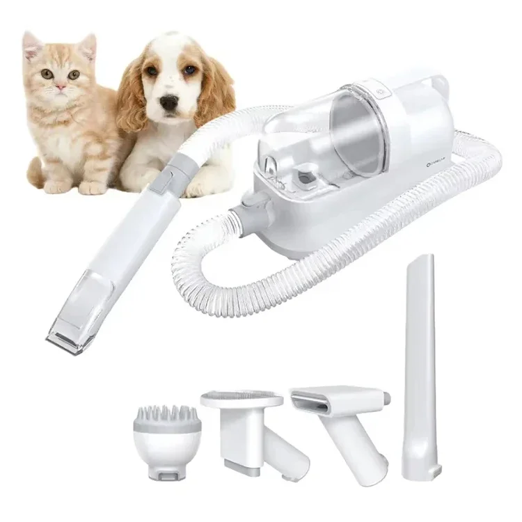 Profesionálne domáce zvieratá súprava na výstrižky Cat Dog Brush Pet Pet Grooming Nástroje Vákuum psov Clipper Electronic Pet Remover