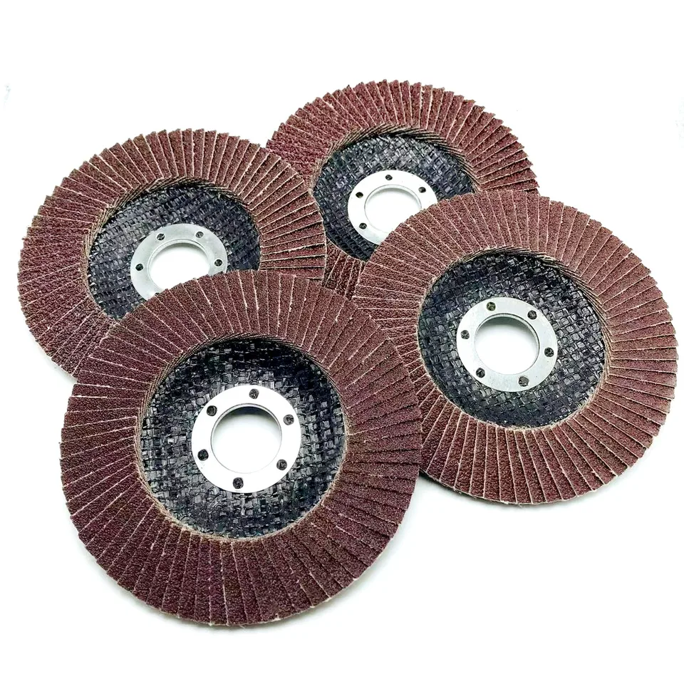 Profesionálne klapkové disky 115 mm brúsky disky 40/60/80/120 Grit Grinding Wheels pre uhlové kovové brúsky brúsky