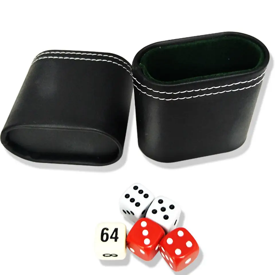 Profesionálne kocky šálky PU kožené manuálne kocky šálky kocky box zábava doplnky pre DND RPG stolové doskové hry bar