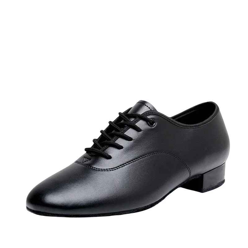 Profesionálne latinské tanečné topánky pre mužov Čierna biela moderná tanečná tanečná topánky/ jazz topánky/ salsa topánky nízka výška podpätku 2,5 cm