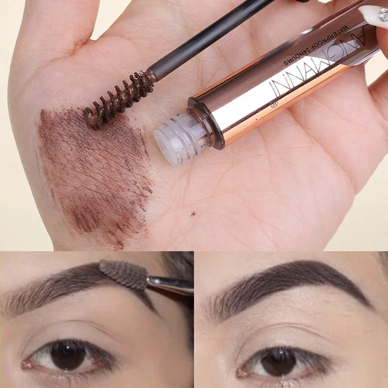 Profesionálne obočie farbivo káva čierna hnedá farba obočie gél vodotesné dlhotrvajúce zosilňovače obočia tónované riasenné makeup