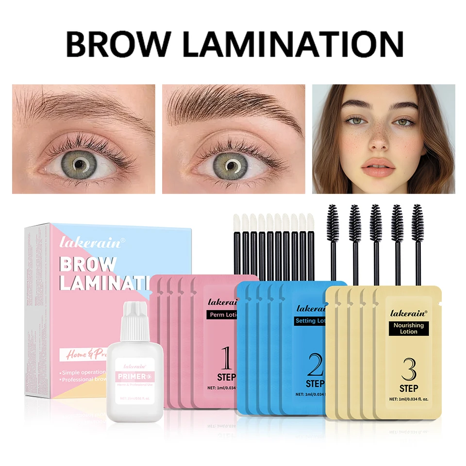 Profesionálne obočie laminovaná súprava kozmetická ošetrenie salón makeup Kórejský make-up pre ženy laminácie riasy obočie výťahové súpravy oči
